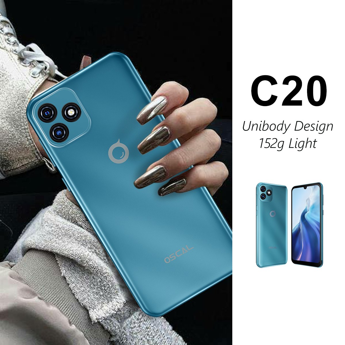Blackview OSCAL C20 Smartphone SC7731E Quad Core Mobile Phone 1GB+32GB mobile phone cheap brand phone